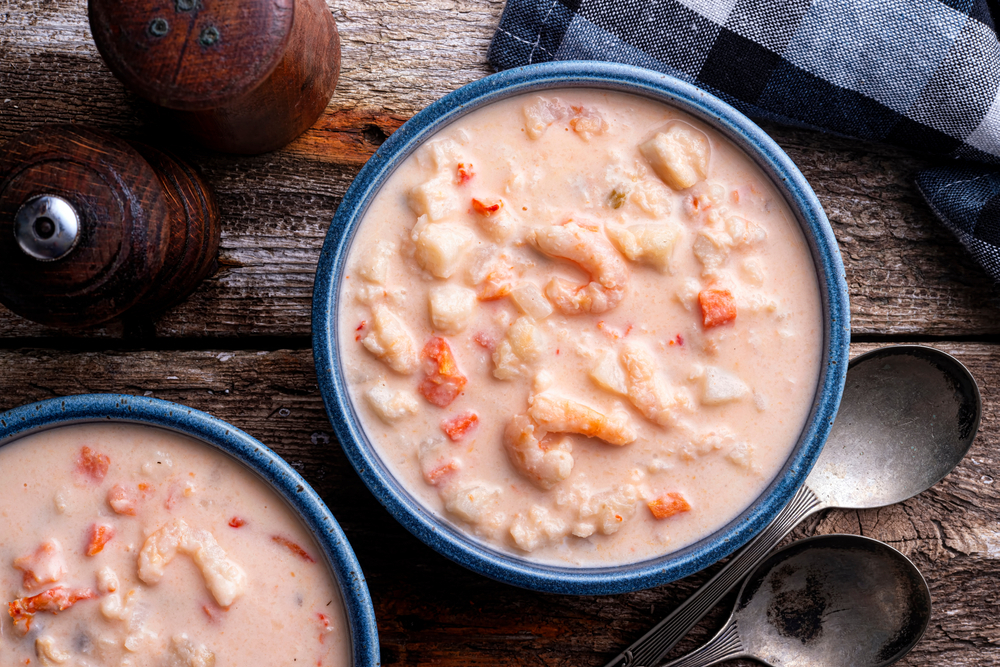 Fish chowder (American recipe)